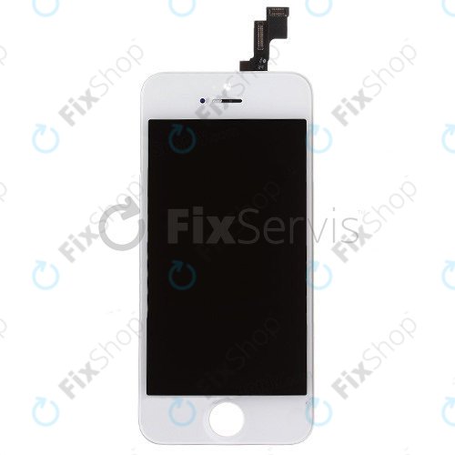 Zaslon za iPhone 5S, SE, White, Dodirni ekran s okvirom