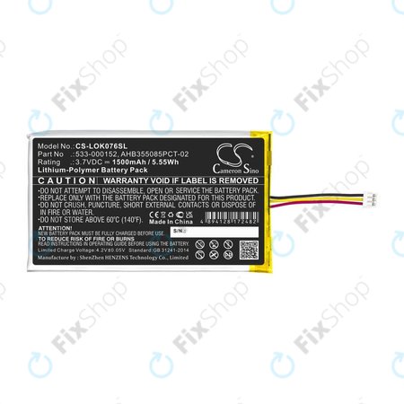 Baterija za Logitech G913, G913 TKL, G915, G915TKL, 1500mAh, Li-Pol, 3.7V, 533-000152, HQ