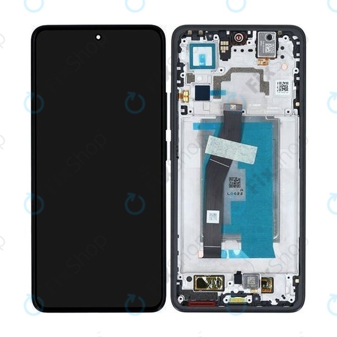 Xiaomi 14T - LCD zaslon + zaslon osjetljiv na dodir + okvir (Titan Black) - 5600030N12A00 Genuine Service Pack