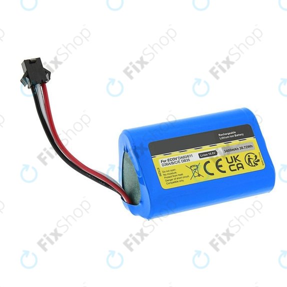 Ecovacs Deebot Slim-series, DA-series, D-series - Baterija DA60-Darfon Li-Ion 10.8V 3400mAh