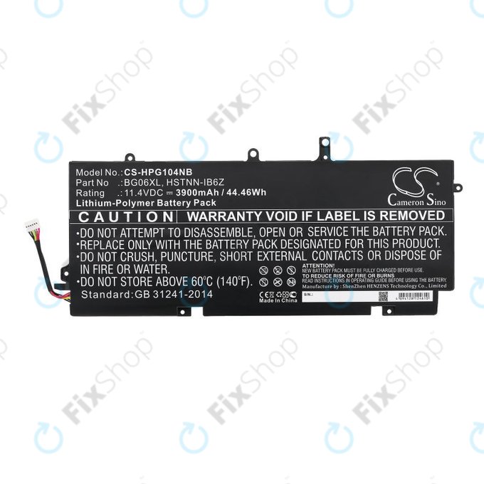 Baterija za HP Elitebook 1040 G3, 3900mAh, Li-Pol, 11.4V, BG06XL, HQ