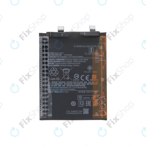 Baterija za Xiaomi 13T 2306EPN60G, Redmi Note 13 Pro 4G 23117RA68G 2312FPCA6G, 5000mAh, BM5T, Genuine Service Pack