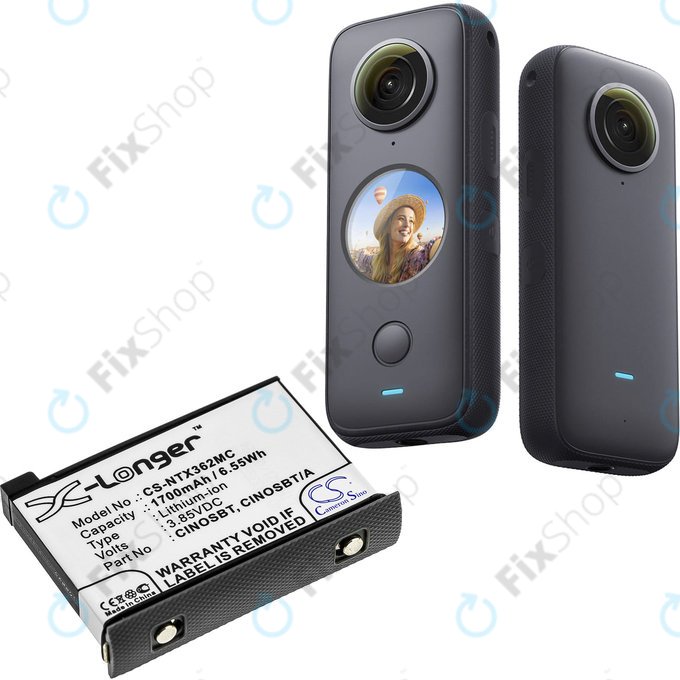 Baterija za Insta360 One X2, 1700mAh, Li-Ion, 3.85V, CINOSBT, HQ