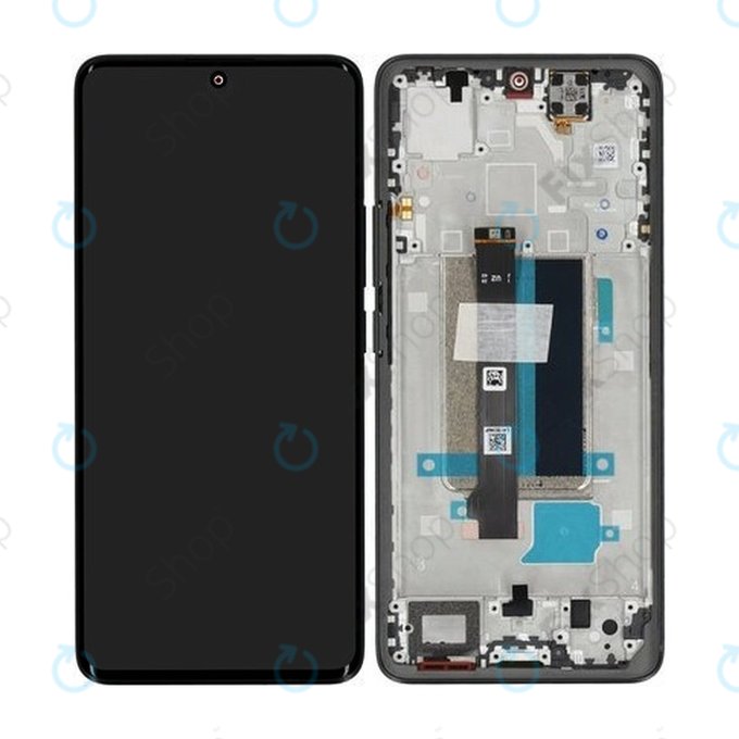 Xiaomi Redmi Note 13 Pro+ 23090RA98C - LCD zaslon + zaslon osjetljiv na dodir + okvir (Midnight Black) - 560002N16U00 Genuine Service Pack
