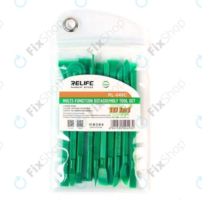 Relife RL-049C - Set alata za rastavljanje visoke tvrdoće 10u1 (zeleni)