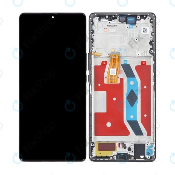 Honor Magic5 Lite RMO-NX3 - LCD zaslon + zaslon osjetljiv na dodir + okvir (Midnight Black) OLED