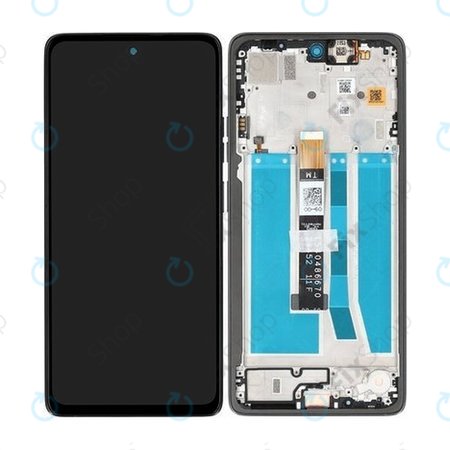 Motorola Moto G75 5G - LCD zaslon + zaslon osjetljiv na dodir + okvir (Charcoal Grey) - 5D68C29066 Genuine Service Pack