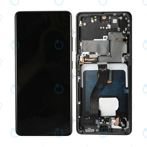 Samsung Galaxy S21 Ultra G998B - LCD zaslon + zaslon osjetljiv na dodir + okvir (Phantom Black) OLED