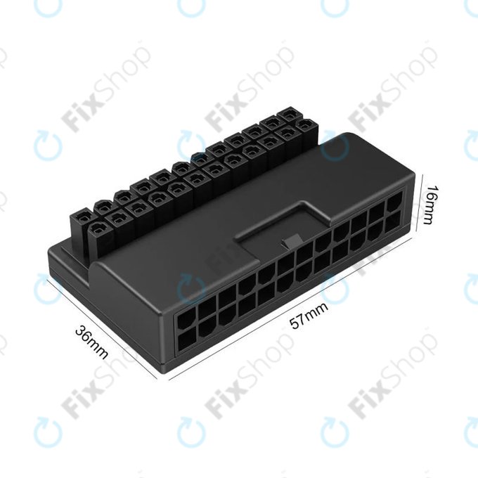 ATX 24-pinski 90° adapter napajanja za matičnu ploču