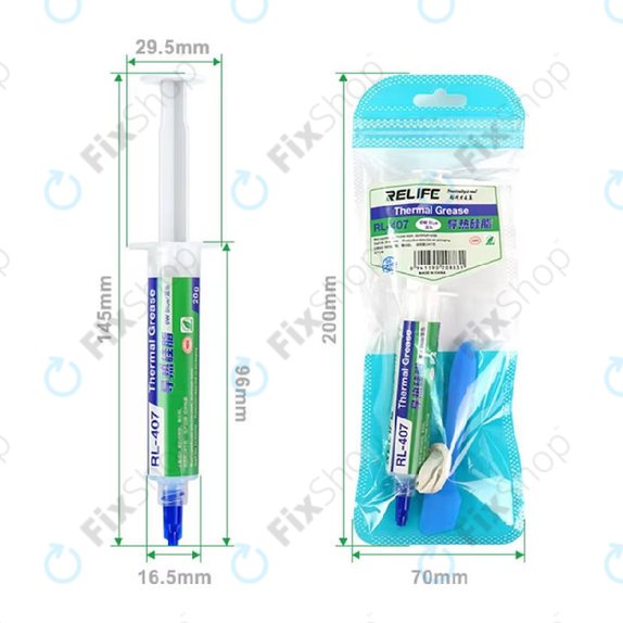 Silikonska termalna pasta Relife RL-407, 6 W/mK, 20g, plava