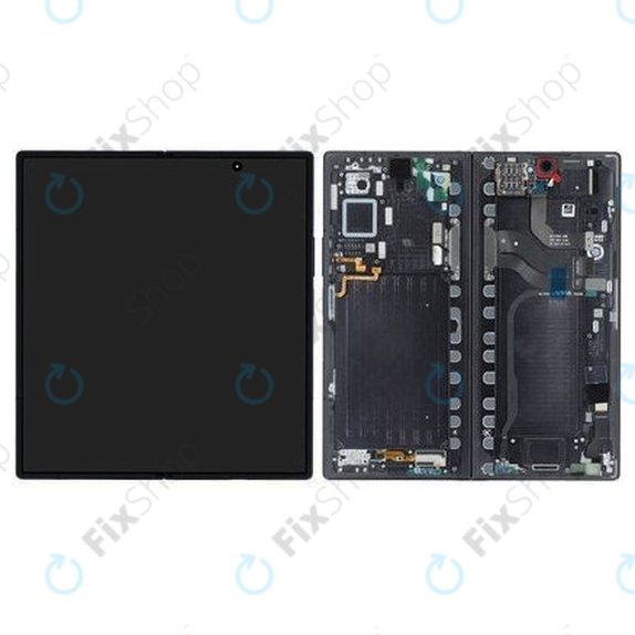 Samsung Galaxy Z Fold 7 F966B - LCD zaslon + zaslon osjetljiv na dodir + okvir (Jetblack) OLED