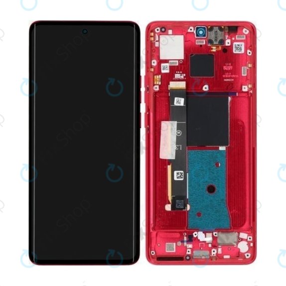 Motorola Edge 40 - LCD zaslon + zaslon osjetljiv na dodir + okvir (Viva Magenta) - 5D68C22712 Originalni servisni paket