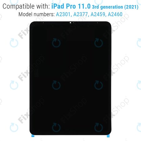 Apple iPad Pro 11.0 (3rd Gen 2021, 4th Gen 2022) - LCD zaslon + Zaslon osjetljiv na dodir Refurbished