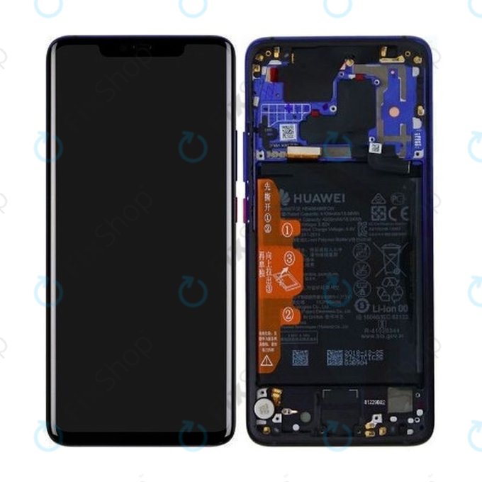 Huawei Mate 20 Pro - LCD zaslon + zaslon osjetljiv na dodir + okvir + baterija (Twilight) - 02352GGC
