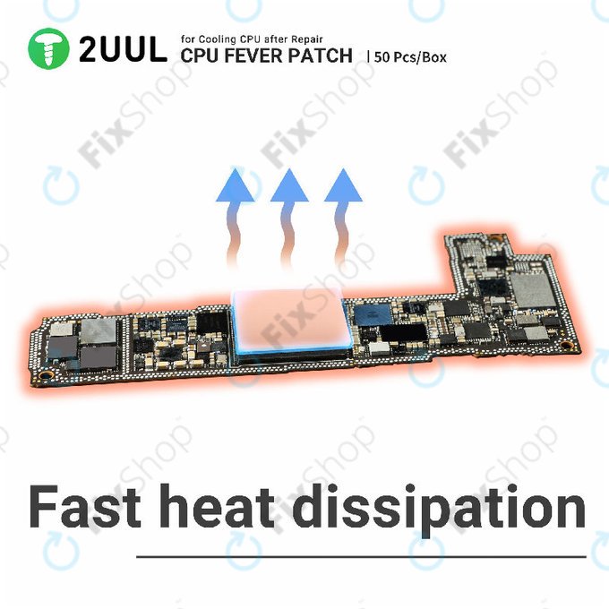 Termalni jastučić za CPU, hlađenje, 2UUL SC09, 17x15x1.5mm