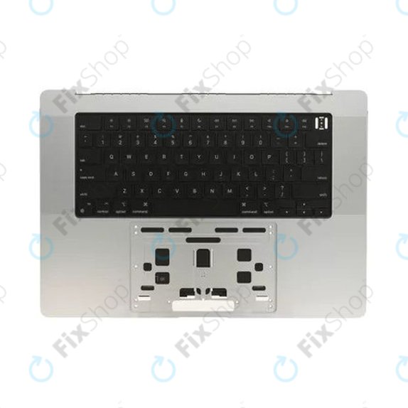 Gornji okvir tipkovnice za MacBook Pro 16" A2780 (2023), s US tipkovnicom i baterijom, Silver, 661-32190, Genuine Apple