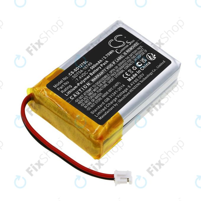 Baterija za Sportdog Sd-1275/875, 500mAh, Li-Pol, 7.4V, SDT54-16749, HQ