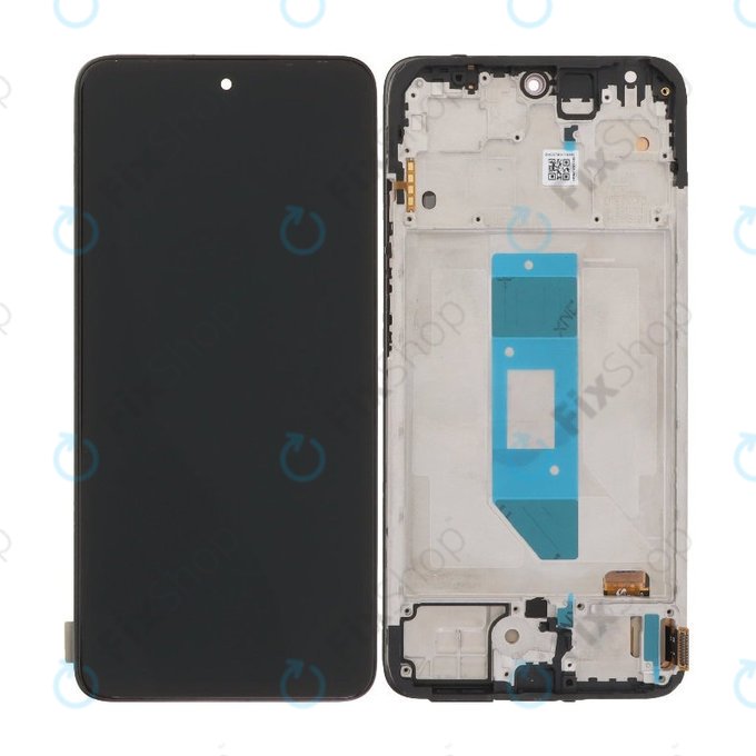 Zaslon OLED za Xiaomi Redmi Note 14 4G, Black, Dodirni ekran s okvirom