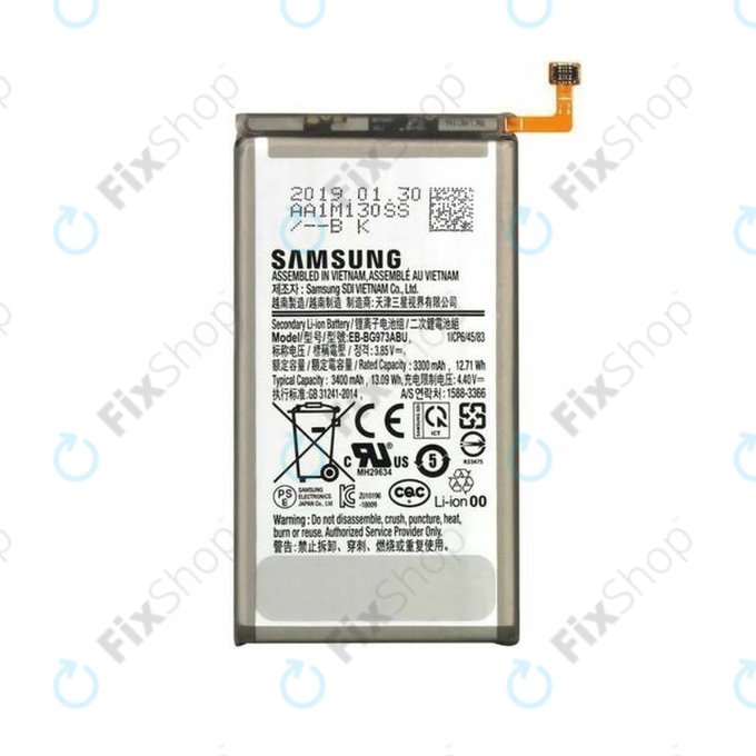 Samsung Galaxy S10 G973F - Baterija EB-BG973ABU 3400mAh - GH82-18826A Originalni servisni paket