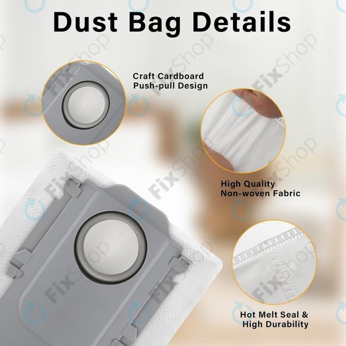 Xiaomi Roborock Qrevo Curv, Qrevo Edge, S8 MaxV Ultra, S8 Max Ultra, Saros 10, Saros 10R, QV-series - Vrećica za prašinu