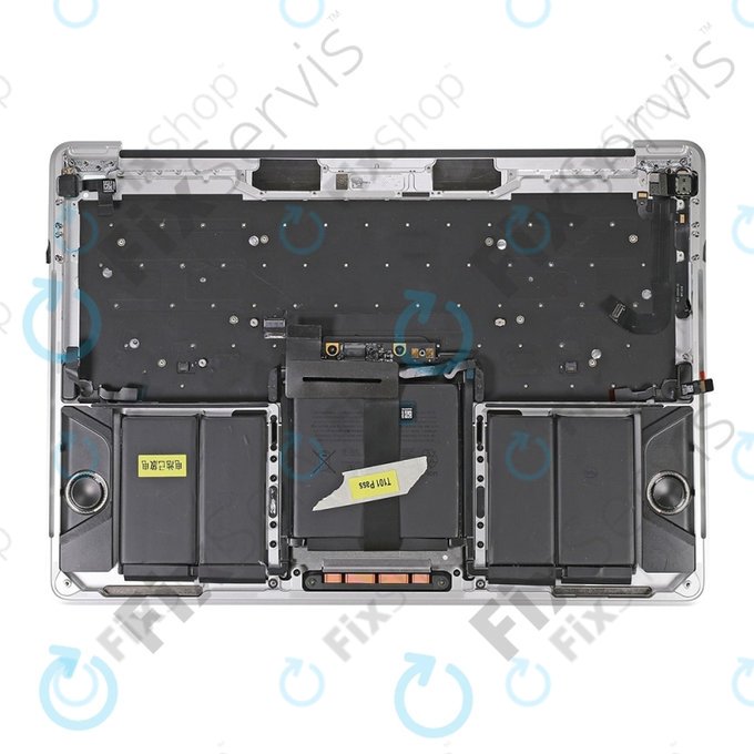 Apple MacBook Pro 13" A1706 (kasno 2016. - Sredina 2017.) - Gornji okvir tipkovnice + američka tipkovnica + mikrofon + trackpad + zvučnici (srebrni)