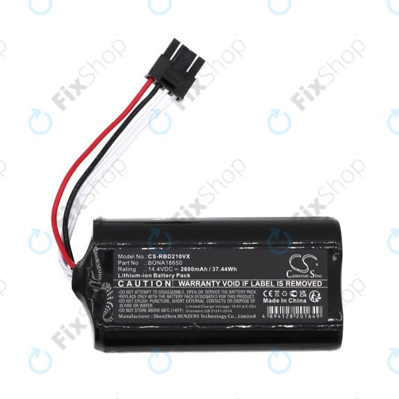 Baterija za RobZone Duoro Xcontrol 2, BONA18650, 2600mAh, Li-Ion, 14.4V, HQ