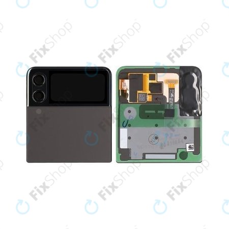 Samsung Galaxy Z Flip 3 F711B - LCD zaslon + zaslon osjetljiv na dodir + okvir (vanjski) (Phantom Black) - GH97-26773A Genuine Service Pack