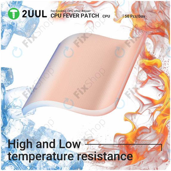 Termalni jastučić za CPU, hlađenje, 2UUL SC09, 17x15x1.5mm