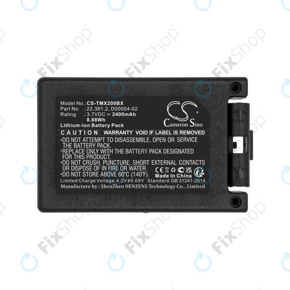 Baterija za Tele Radio TG-TXMNL, 2400mAh, Li-Ion, 3.7V, D00004-02, HQ