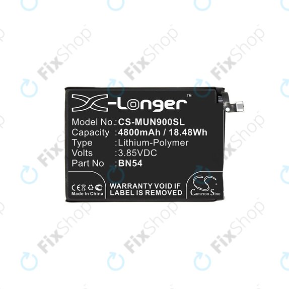 Baterija za  Xiaomi Redmi 9 M2004J19G, 4800mAh, Li-Pol, 3.85 V, BN54, HQ