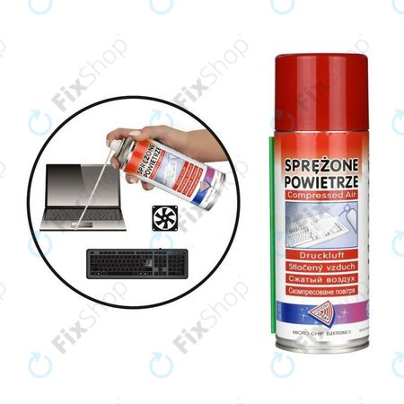 Micro Chip Electronic - Prašnik na komprimirani zrak (zapaljivo) - 600 ml