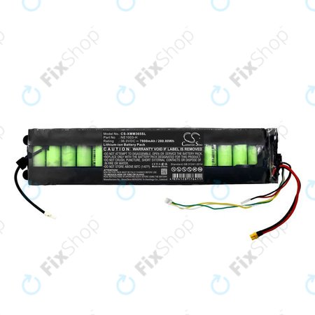 Baterija za Xiaomi 1s, Essential, M365, Mi Scooter 3, 7800mAh, Li-Ion, 36V, NE1003-H, HQ