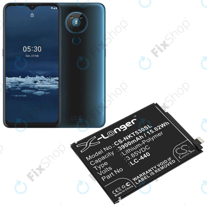 Baterija za Nokia 5.3, 3900mAh, Li-Pol, 3.85 V, LC-440, HQ