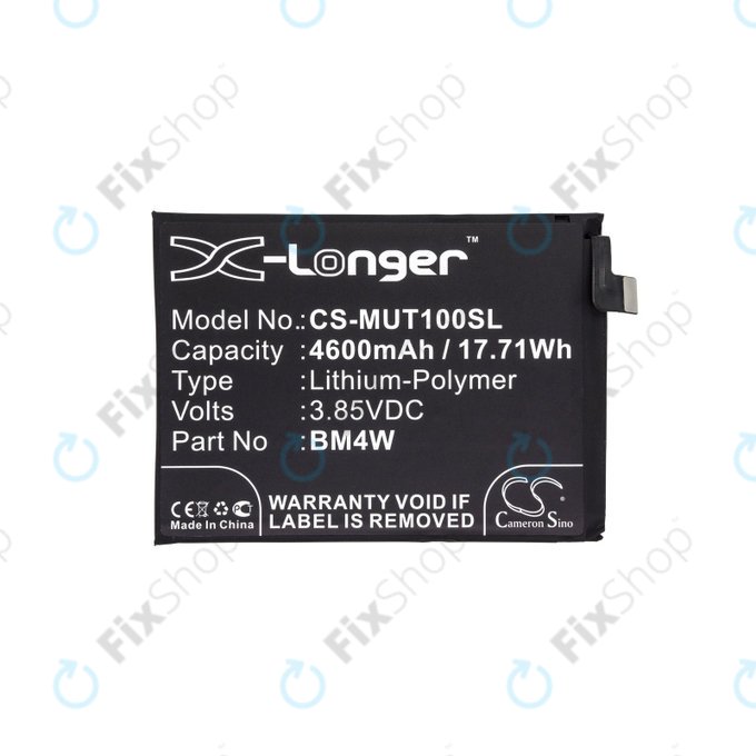 Baterija za Xiaomi Mi 10T Lite 5G, 4600mAh, Li-Pol, 3.85 V, BM4W, HQ