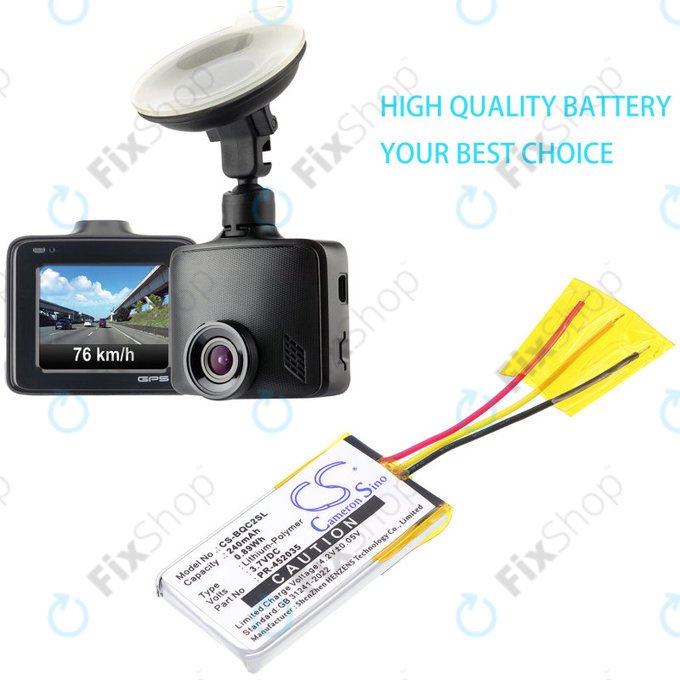 Baterija za Bose QC20, 240mAh, Li-Pol, 3.7V, PR-452035, HQ