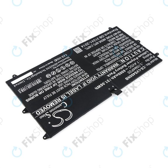Baterija za Lenovo Yoga 4S, 900S, 6900mAh, Li-Pol, 7.4V, L15M4P20, HQ