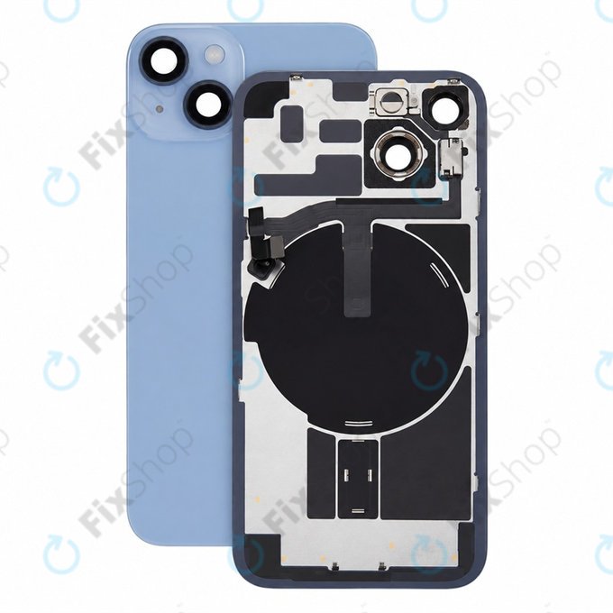 Staklo stražnjeg kućišta za iPhone 14, Blue, Pulled A