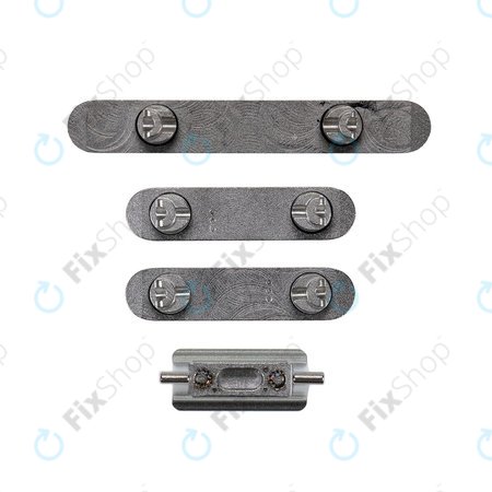 Apple iPhone XS Max - Set bočnih gumba - Uključivanje/isključivanje + glasnoća + isključivanje zvuka (Space Grey)