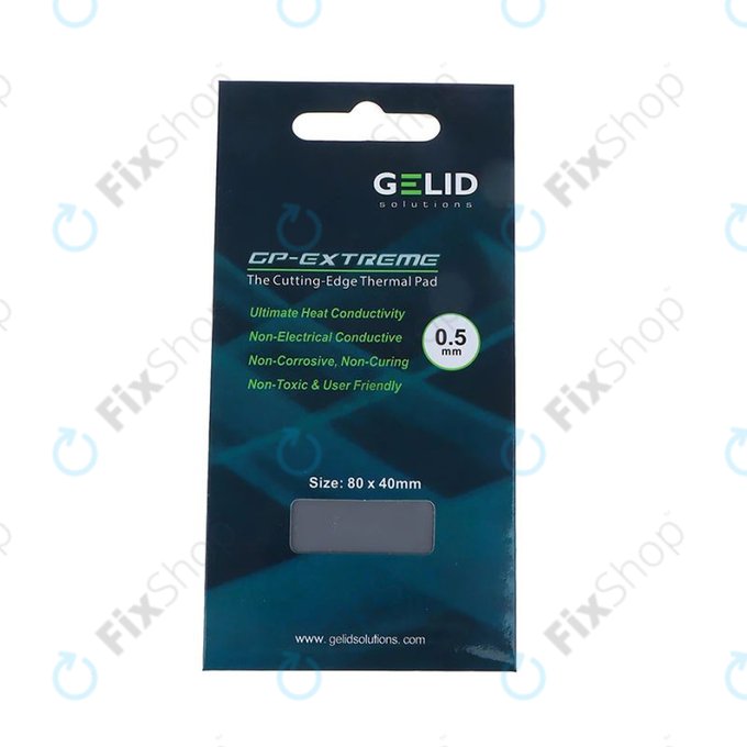 Termalna podloška GELID GP-Extreme, 12 W/mK, 80 × 40 × 0.5mm