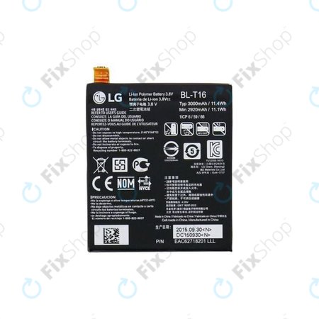 LG G Flex 2 H955 - Baterija BL-T16 2920mAh - EAC62718201 Originalni servisni paket