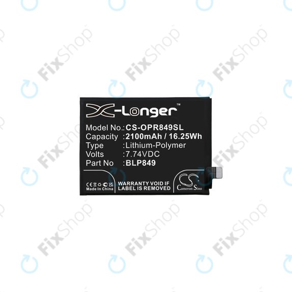 Realme GT 5G RMX2202, GT Neo RMX3031 - Baterija BLP849 2100mAh HQ