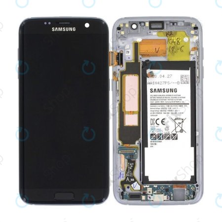 Samsung Galaxy S7 Edge G935F - LCD zaslon + zaslon osjetljiv na dodir + okvir + baterija (crna) - GH82-13359A Originalni servisni paket