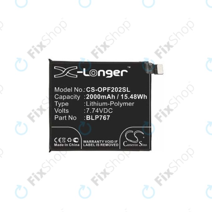 Oppo Find X2 Pro - Baterija BLP767 2000mAh HQ