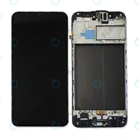 Samsung Galaxy M30 M305F - LCD zaslon + zaslon osjetljiv na dodir + okvir (crni) - GH82-19347A, GH82-20624A Originalni servisni paket