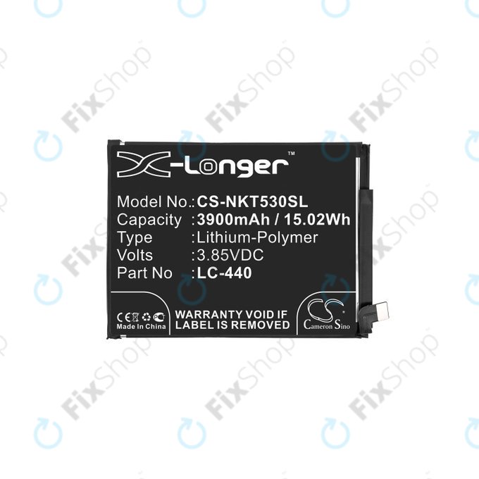 Baterija za Nokia 5.3, 3900mAh, Li-Pol, 3.85 V, LC-440, HQ