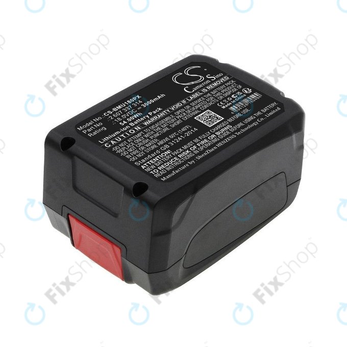 Bosch 18V - Baterija 2 607 337 314 Li-Ion 18.0V 3000mAh HQ