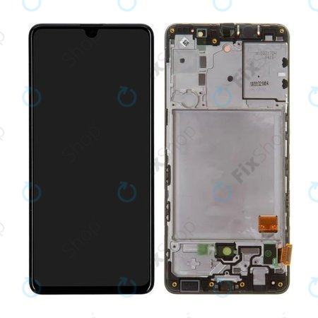 Samsung Galaxy A41 A415F - LCD zaslon + zaslon osjetljiv na dodir + okvir (Prism Crush Black) - GH82-22860A, GH82-23019A Originalni servisni paket