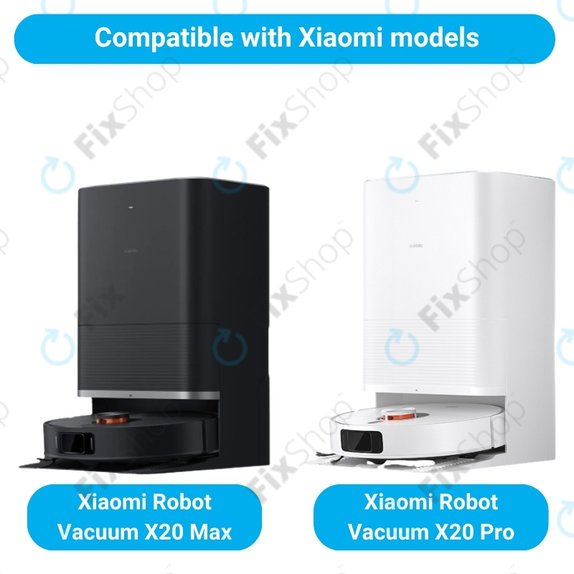 Set rezervnih dijelova za Xiaomi Robot Vacuum X20 Max, X20 Pro (1x Glavna četka, 2x Filter, 2x Bočna četka)