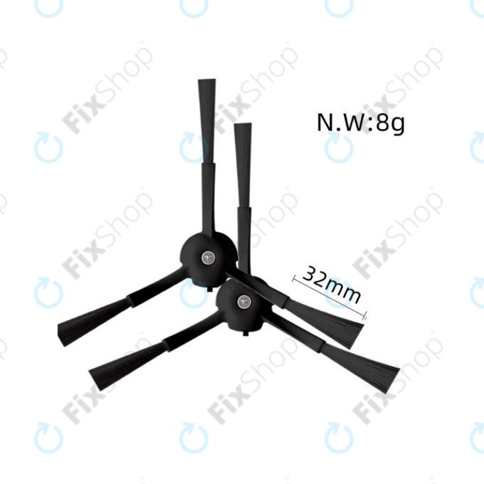 Set rezervnih dijelova za Xiaomi Roborock S8, S8+, S8 Pro Ultra (2 para glavnih četki, 4x Filter, 4x Bočna četka – crna, 4x Krpa za brisanje, 4x Vrećica za prašinu)