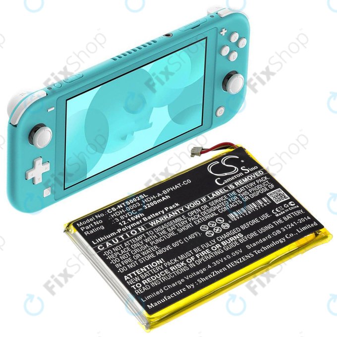 Baterija za  Nintendo Switch Lite, 3200mAh, Li-Pol, 3.8 V, HDH-A-BPHAT-C0, HQ